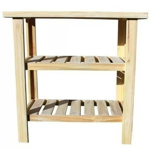 Mesa Quesera Vanitory Pino 0,80 Cm  Arrime Y Dos  Cajones 1
