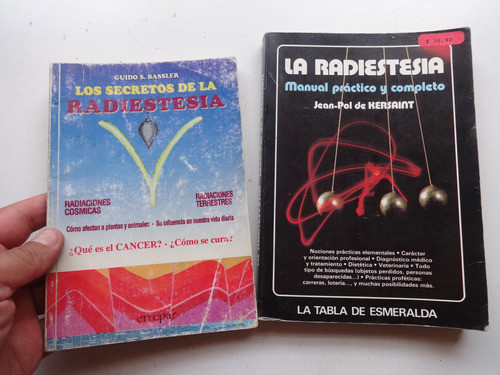3 Libro Radiestesia Pendulo Bassler Lote Alonso Antiguo 1