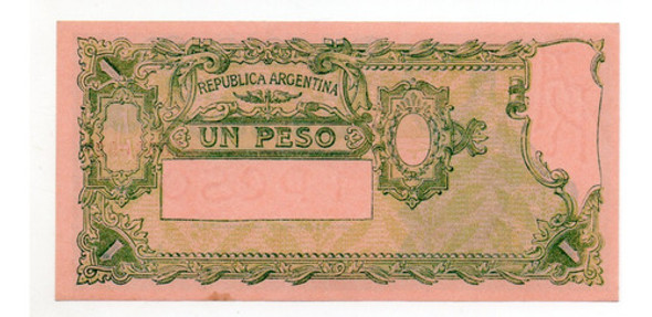 Billete 1 Peso Moneda Nacional Progreso Bottero 1838 Sc- 1