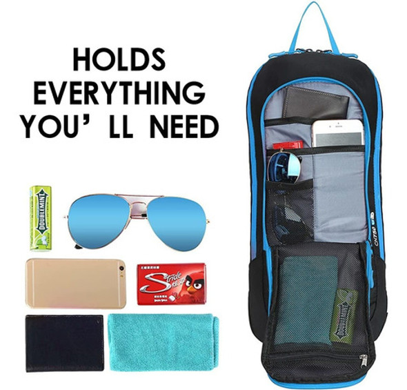 Mochila Senderismo Celeste Impermeable Ergonomica 6l 1