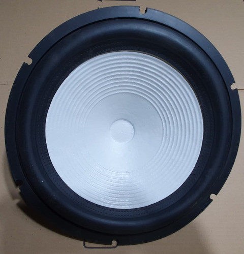 Cone 15 Branco P/ Subwoofer Suspenção Borracha C/ Guarnição 0