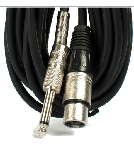 Cable Microfono Canon Xlr Hembra A Plug 6,5 Mono Macho 6 M 0