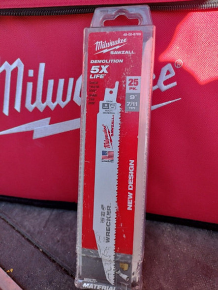 X25 Seguetas Milwaukee Para Sierra Sable Wrecker Blade 1