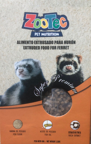 Alimento Balanceado Extrusado Zootec P/ Hurones 100%natural 0