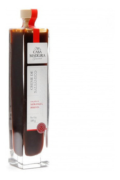 E11-creme Balsâmico Morango Com Pimenta Casa Madeira -100m 0 E11-creme Balsâmico Morango Com Pimenta Casa Madeira -100m 0
