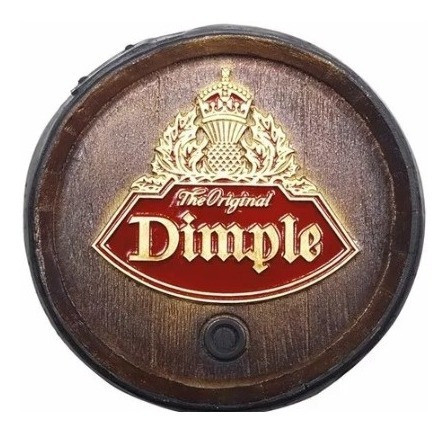 Placa Decorativa Tampa Barril Dimple 26 Cm Em Fibra 1