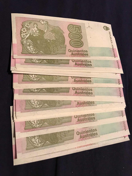 Lote De 33 Billetes 500 Australes Sin Circular Serie A 1 Lote De 33 Billetes 500 Australes Sin Circular Serie A 1