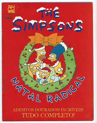 Álbum Figurinha - Simpsons Natal Radical Completo Multi 1991 0