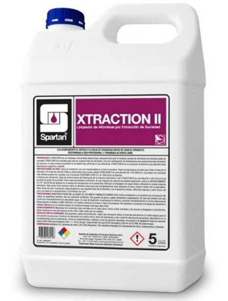 Limpia Alfombra Y Tapizado Xtraction Baja Espuma X 5 Lt Spar 0
