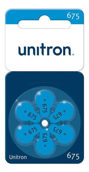 Pack X 60 De Pila 675 Audífonos Power One Alemanas (unitron) 0