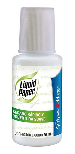 Corrector Liquid Paper Botella Botellapunta Pincel Pack X3 0