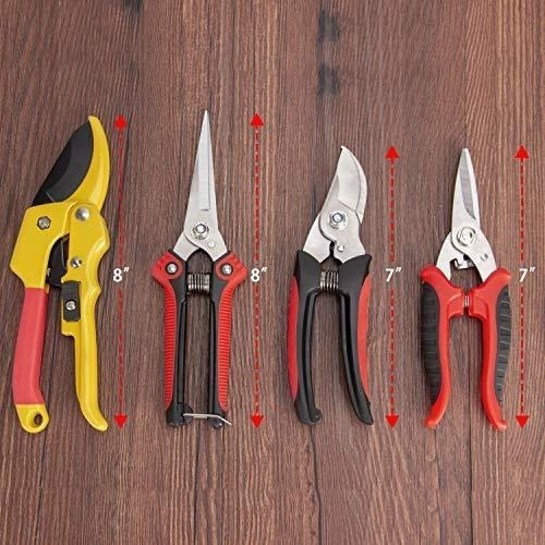 Tijeras De Podar Profesionales Set X 4 Con Estuche 1