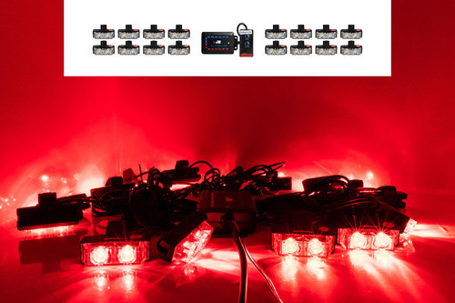 Set 16 Modulos Baliza Led Ambar 2w C/u 32w 12v Nl302-roja 1
