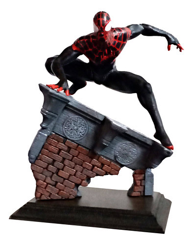 Spiderman Miles Morales 3d Base De Madera 0