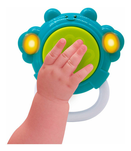 Tambor Bebê Mordedor Toca Música Estimula Coordenação Motora 0
