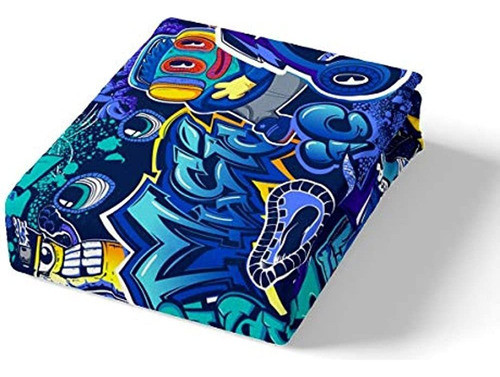 Hip Pop Duvet Covet Set Teens Boys Kids Hippie Graffiti Jueg 1