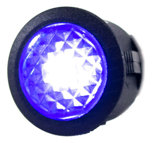 40 Indicadores Luminoso 12v Azul 20mm Panel 0
