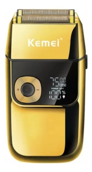 Rasuradora Profesional Kemei Inalambrica Color Dorado Febo 0