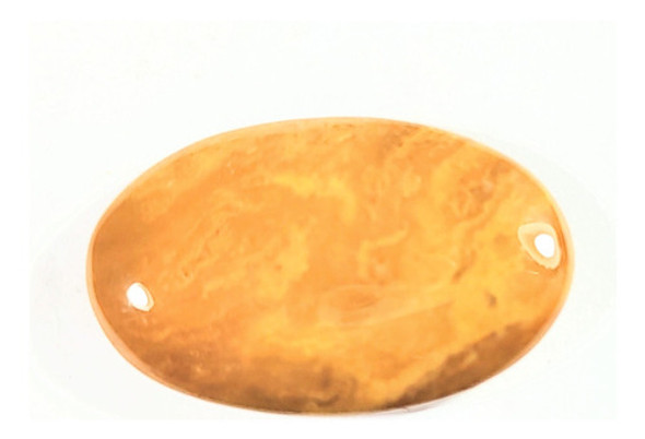 Madera Petrificada Amarilla Cabujón  Art 312 0