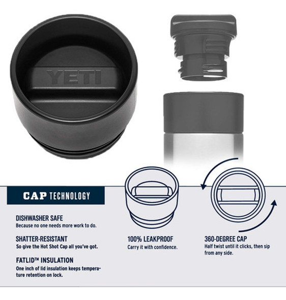 Garrafa Yeti Rambler 530ml De Aço Inoxidável Isolada A Vácuo 1