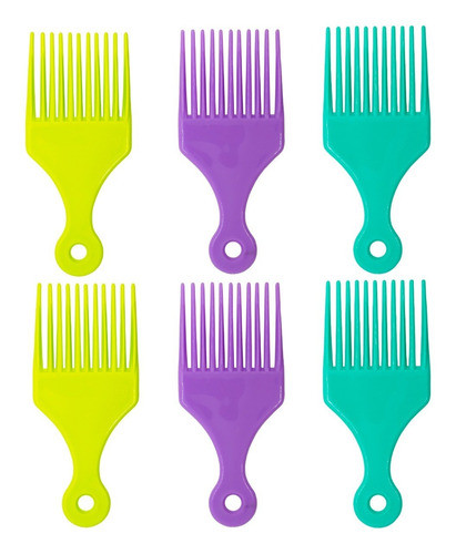 Eurostil 6 Peines Ahuecador Doble Pua Chico Para Rulos 50417 0