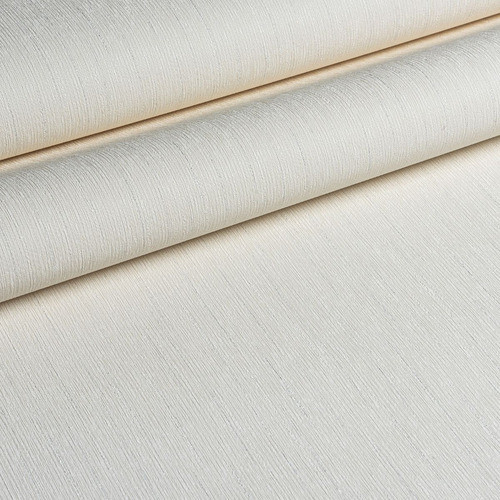 Papel Vinílico De Parede Ranhura Creme Prateado 10 Metros 1