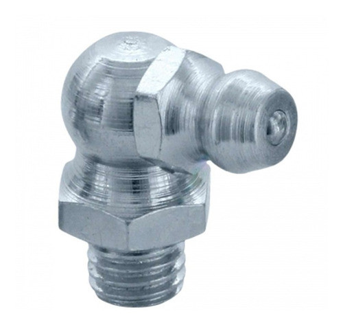 Bico Graxeira Curva 90º M6x1  Aço Zincado - 20 Unidades 1