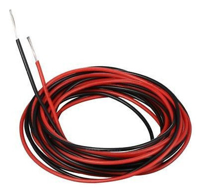 26 Indicador Flexible De Silicona 10 Ft:red De Alambre Y Neg 1