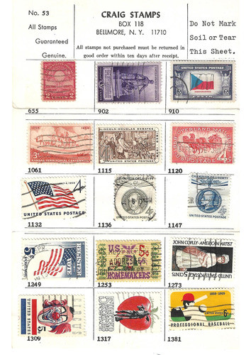 Lote De 15 Estampillas Estados Unidos 1929 - 1969 0