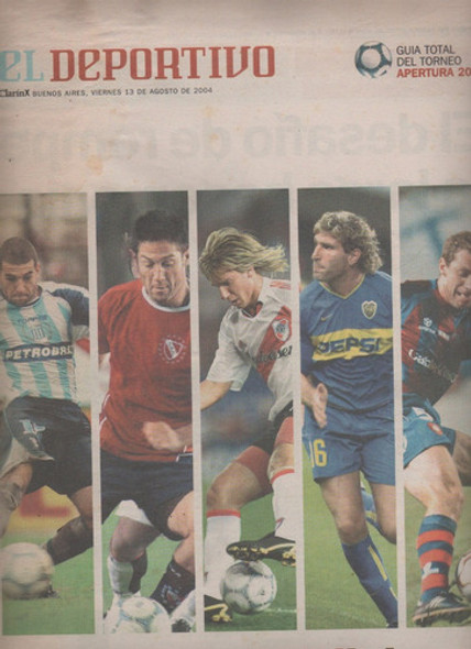 Diario Clarin El Deportivo - Guia Del Torneo Apertura 2004 0