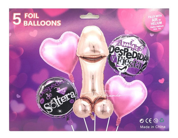 Divertido Set De Globos Pene Despedida De Soltera Decoración 1