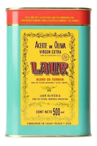 Aceite Laur Blen De Terroir Lata 500ml- Berlin Bebidas 0