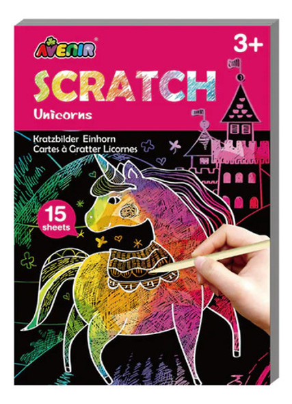 Láminas Para Raspar Scratch Unicornio Avenir 0