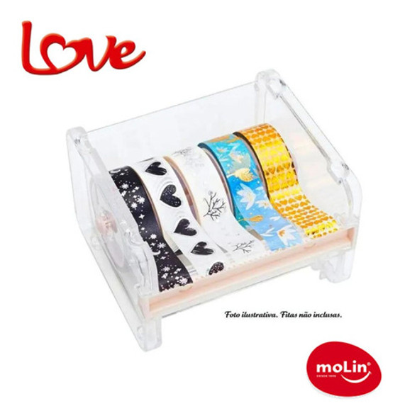 Suporte Para Fita Washi Tape Acrilico Molin Empilhável 1
