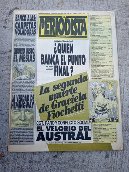 Diario Periodista De Bs As / N.108 / Año 1986 / Ed.la Urraca 0