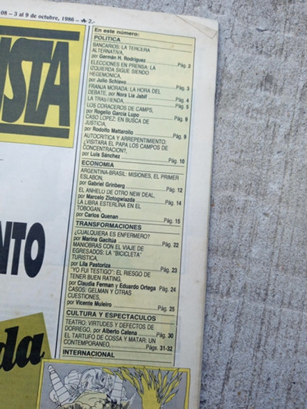 Diario Periodista De Bs As / N.108 / Año 1986 / Ed.la Urraca 1