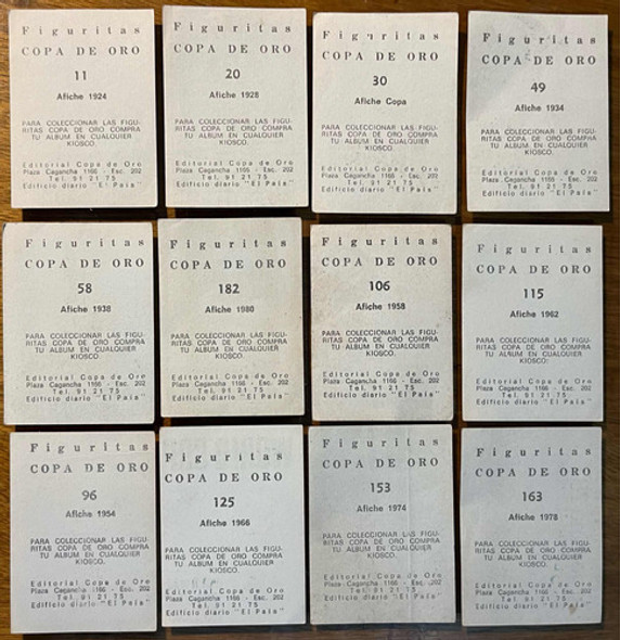 Lote De Figuritas Del Álbum La Copa De Oro De 1980. Uruguay 1