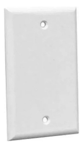 Tapa Ciega Rectangular Pvc Blanco De 5x10 Por 5 Unidades 1