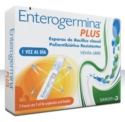 Enterogermina® Plus X 5 Frascos 5ml | Probiótico 0