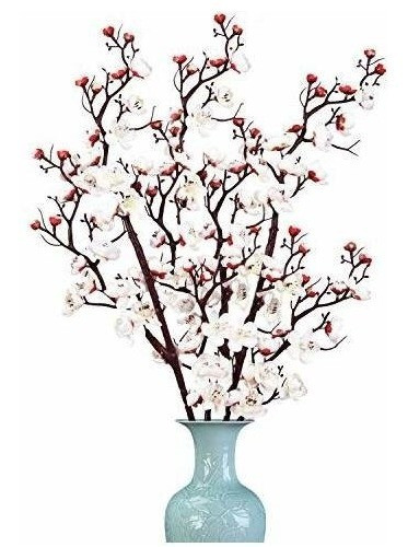 Martine Mall, Paquete De 2 Flores De Ciruelo, Flores Artific 0