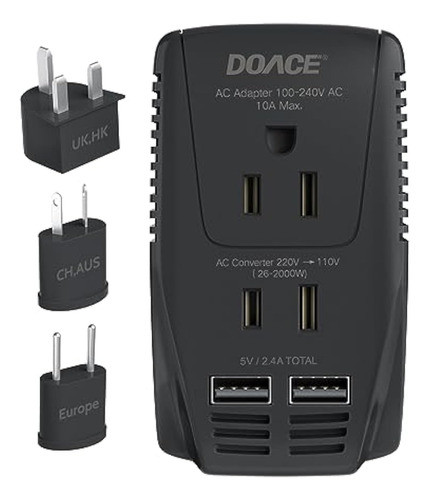 Convertidor De Voltaje De Viaje De 2000 W, 0