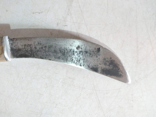 Cuchillo Antiguo Arabe Empuñadura De Madera,hueso De Acero 1