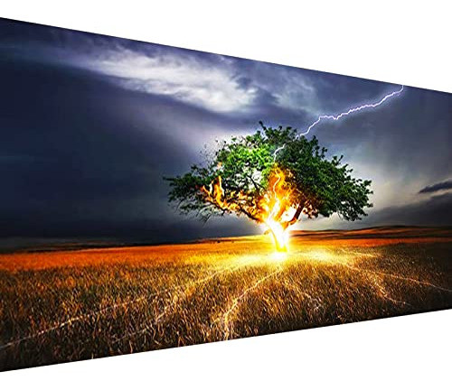 Pintura Por Diamantes Lighting Tree (0.40x0.80 Cm) 0