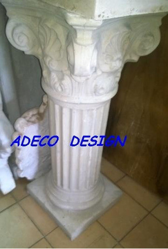 Columna Dorica O Corintia 75 Cemento Mesa Base 1