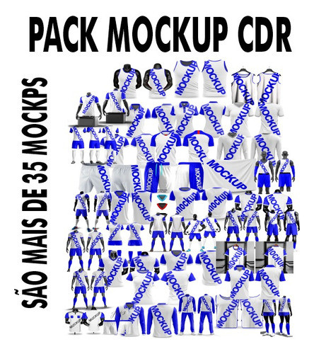 Pack Mockup Moletom, Mockup Camisetas, Editável 0
