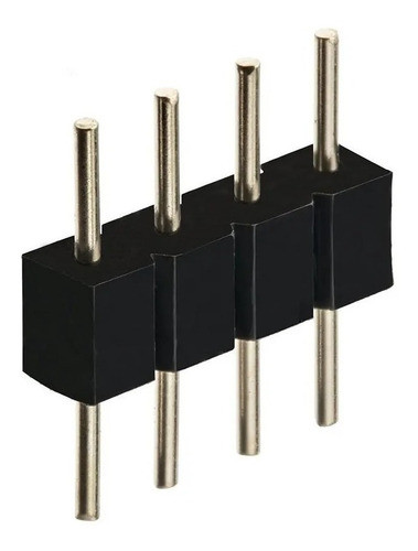 Kit 10 Conector Emenda Fita Led Rgb 4 Vias Macho X Macho 1