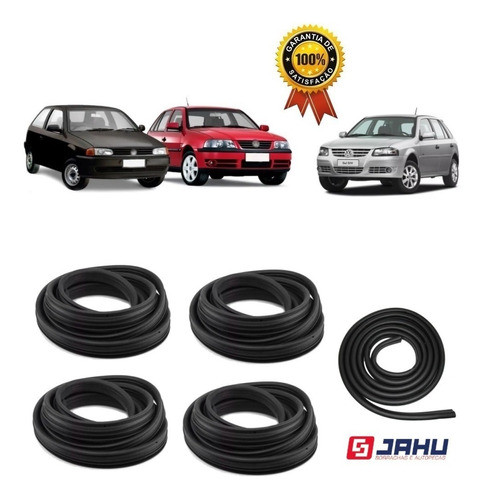 Kit 4 Borracha Guarnicao De Porta + Porta Malas Gol G2 G3 G4 0