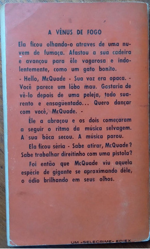 Bolsilivro Selecrimes Ediex / Chalmers Green Vênus De Fogo. 1