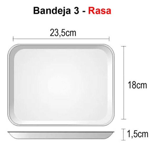 Bandeja De Isopor B3 Rasa Embalagem C/100 Un Full 1