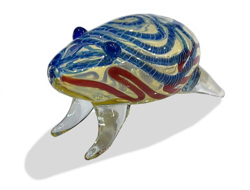 Pipa De Vidrio Pirex Decorativa Sapo Rana Colores Resistente 1